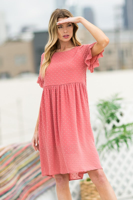 Swiss Dot Chiffon Dress Swiss Dot Chiffon Dress