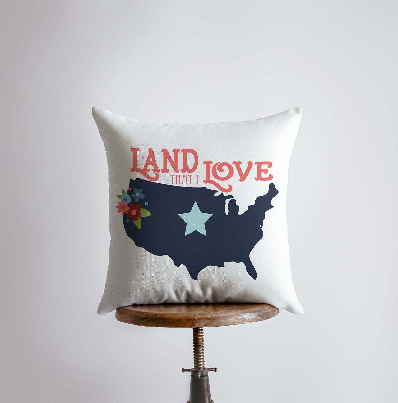 Land that I Love | Pillow Cover | Throw Pillow | Home Decor | American - Mercantile Mountain