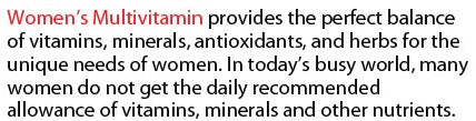 Pure Multi-Vitamins Womens - Mercantile Mountain