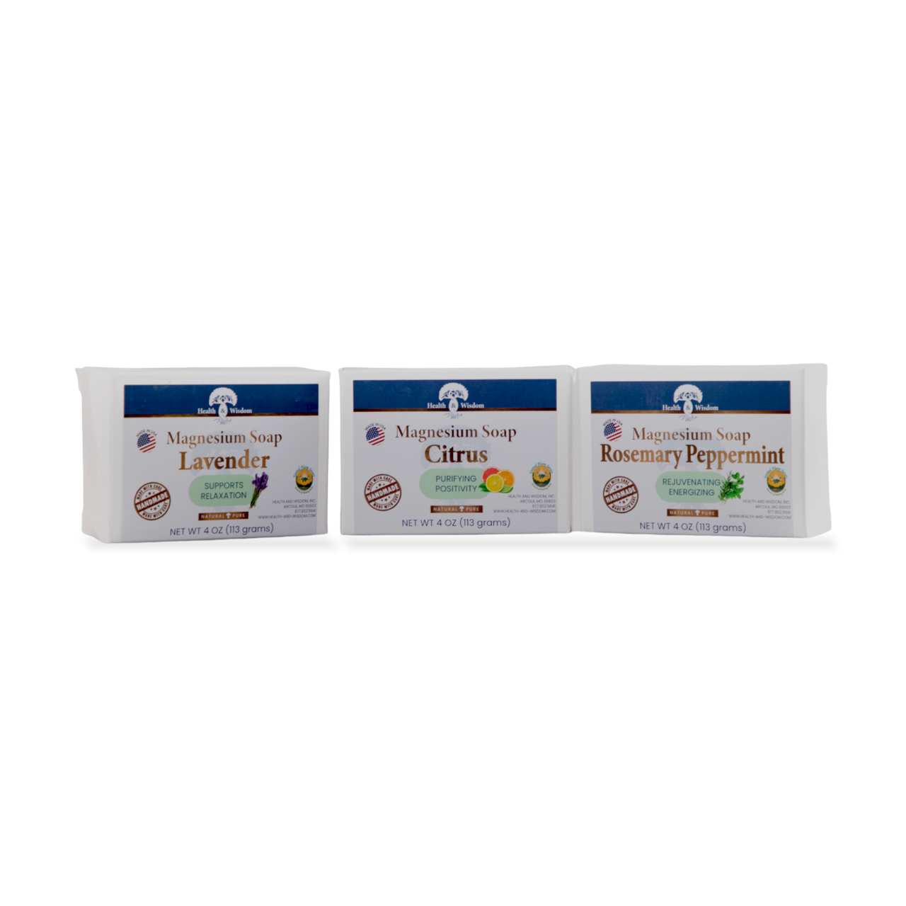 Health and Wisdom Magnesium Bar Soap - 2 pack - Mercantile Mountain