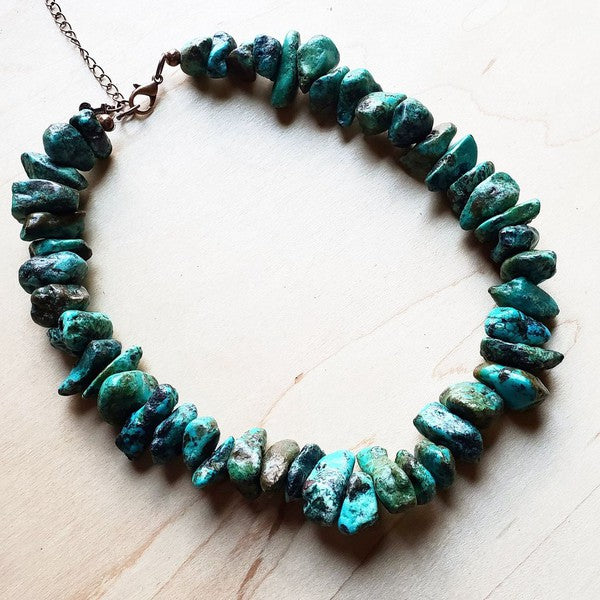 Chunky Turquoise Collar Necklace - Mercantile Mountain