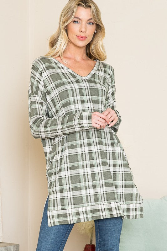 V Neck Sweater Tunic - Mercantile Mountain