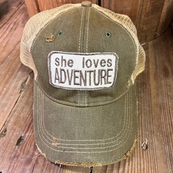 She Loves Adventure Hat - Mercantile Mountain