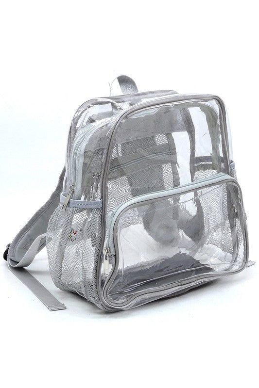 See Thru Clear Bag Backpack School Bag - Mercantile Mountain