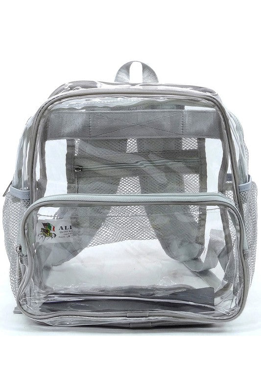 See Thru Clear Bag Backpack School Bag - Mercantile Mountain