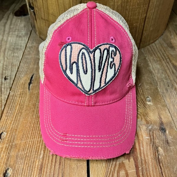 Love on Pink Hat - Mercantile Mountain