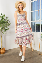 Tribal Print Tiered Dress - Mercantile Mountain
