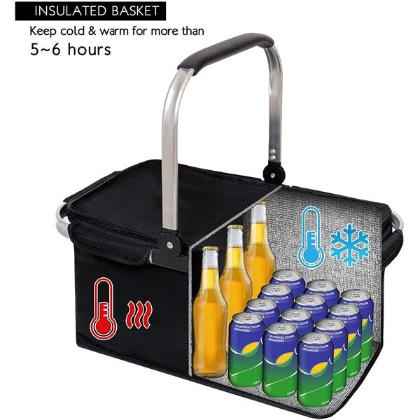 29L Large Insulated Picnic Basket - Mercantile Mountain