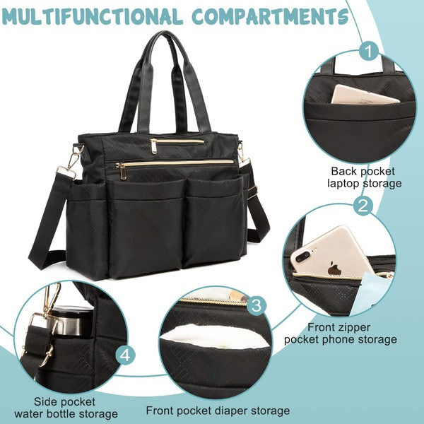 Diaper Bag Tote Baby Diaper Bag - Mercantile Mountain