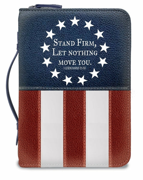Divine Details US Flag Stand Firm Bible Cover - Mercantile Mountain