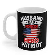 Husband, Dad, Protector, Hero, Patriot Mug - Mercantile Mountain