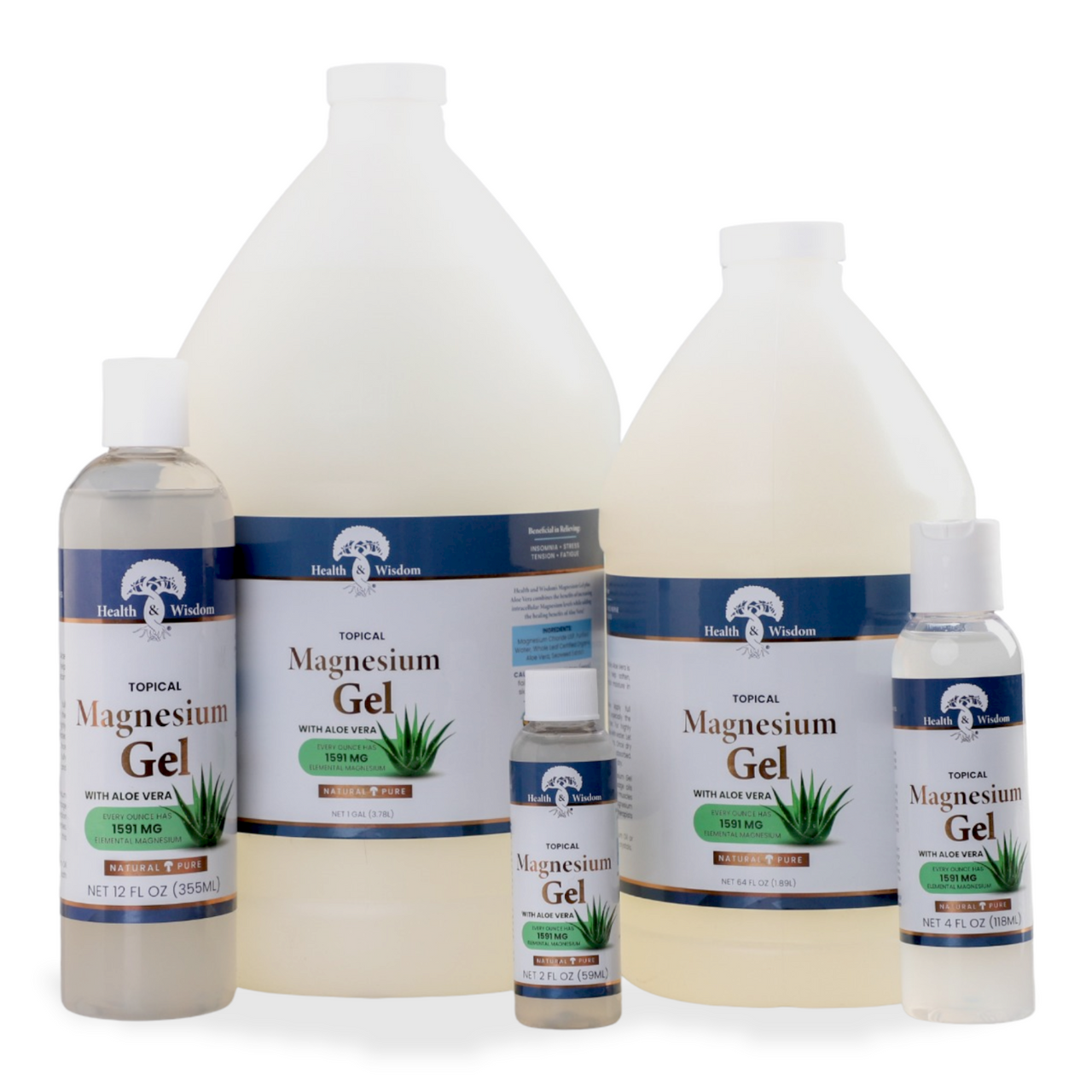 Health and Wisdom Magnesium Gel Plus Aloe Vera - Mercantile Mountain