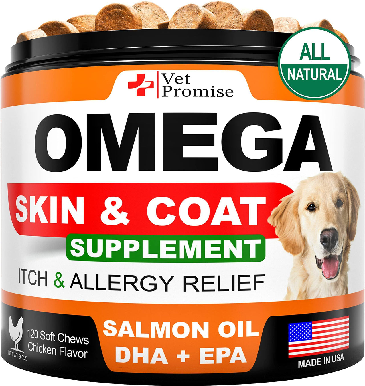 Omega 3 for Dogs   Dog Skin and Coat Supplement   Fish Oil for Dogs - Mercantile Mountain