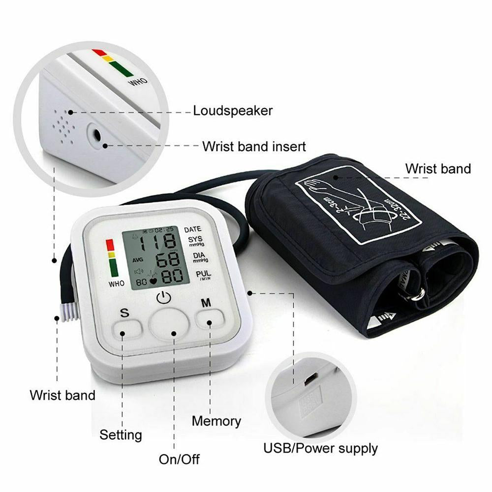 Arm Automatic Blood Pressure Monitor Measuring Arterial Pressure SP - Mercantile Mountain
