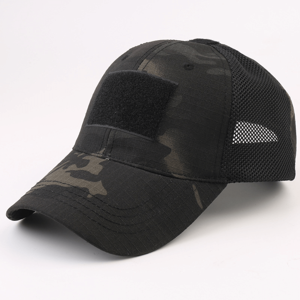 Tactical-Style Patch Hat with Adjustable Strap - Mercantile Mountain