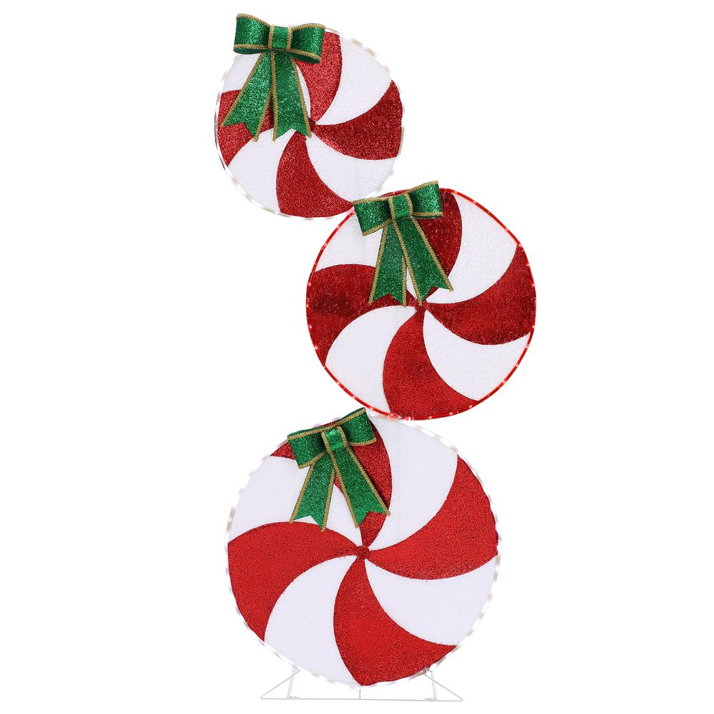 Peppermint Candy Christmas Lighted LED Indoor Outdoor Holiday Decoration - Mercantile Mountain