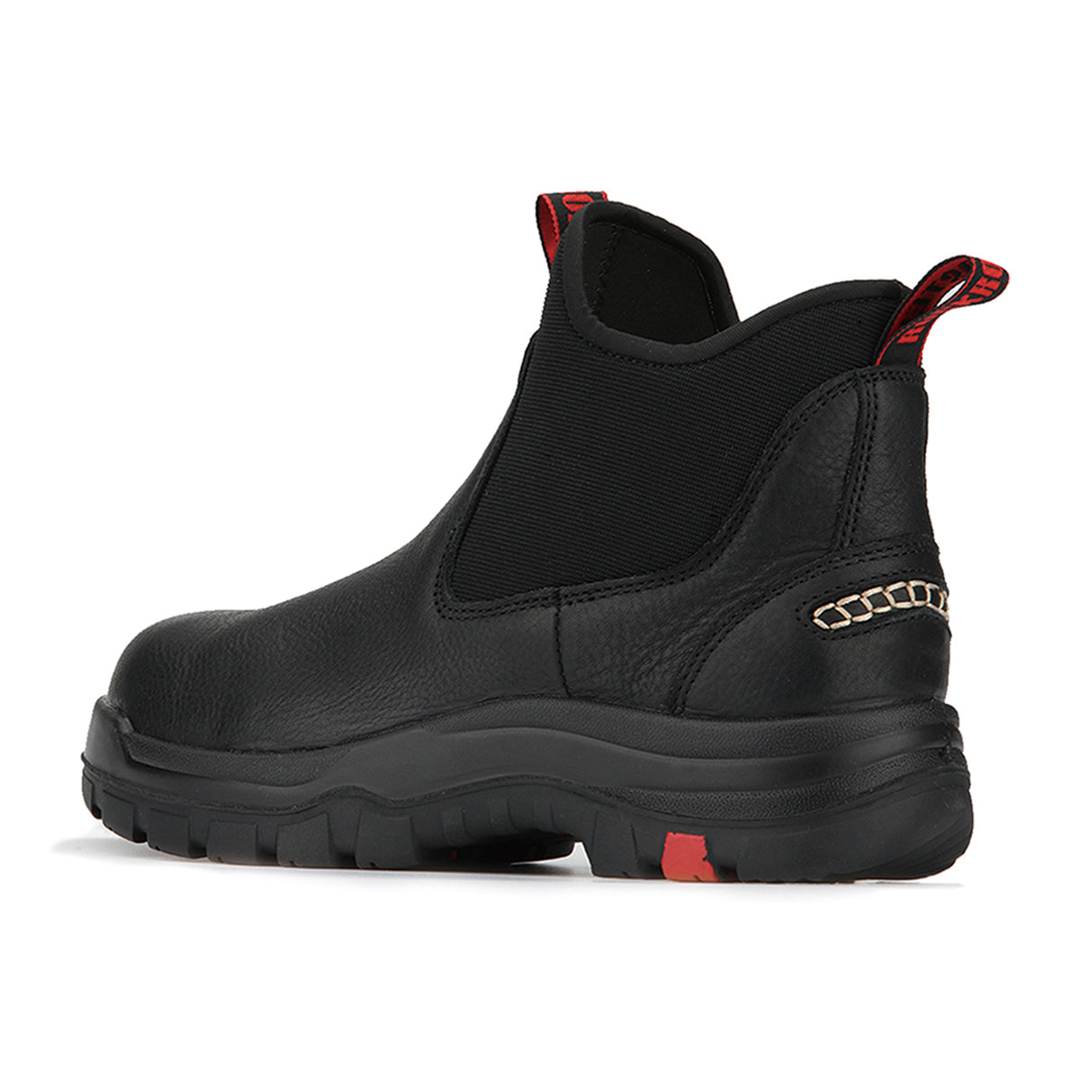 ROCKROOSTER Bakken 6 inch Soft Toe Black Leather Waterproof Work Boots - Mercantile Mountain