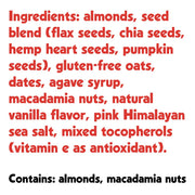 Almond Macadamia Mini Seed + Nut Bar : 24 count - Mercantile Mountain