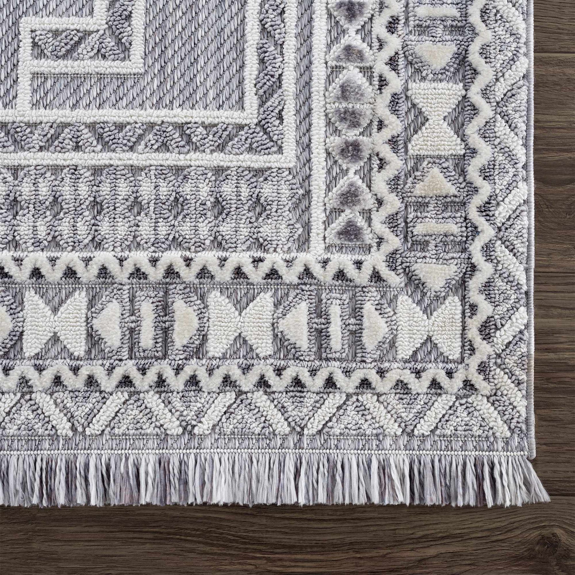 Alya Charcoal Textured Area Rug - Mercantile Mountain