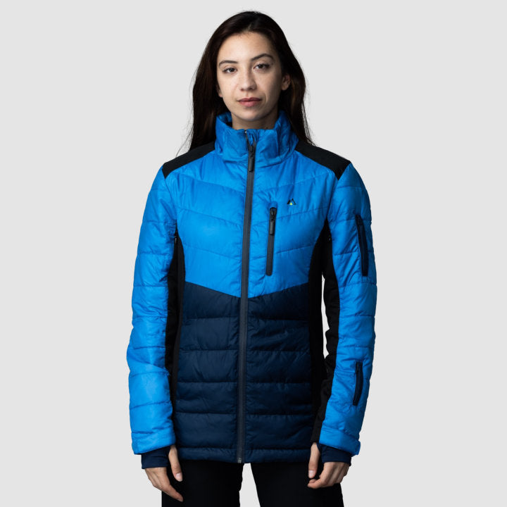EcoDown Jacket - Women Blue - Mercantile Mountain