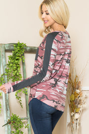 Camouflage Print Pocket Top-2 Colors* - Mercantile Mountain