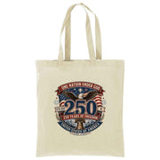 Cotton Tote One Nation Under God — 250 Years of Freedom - Bell