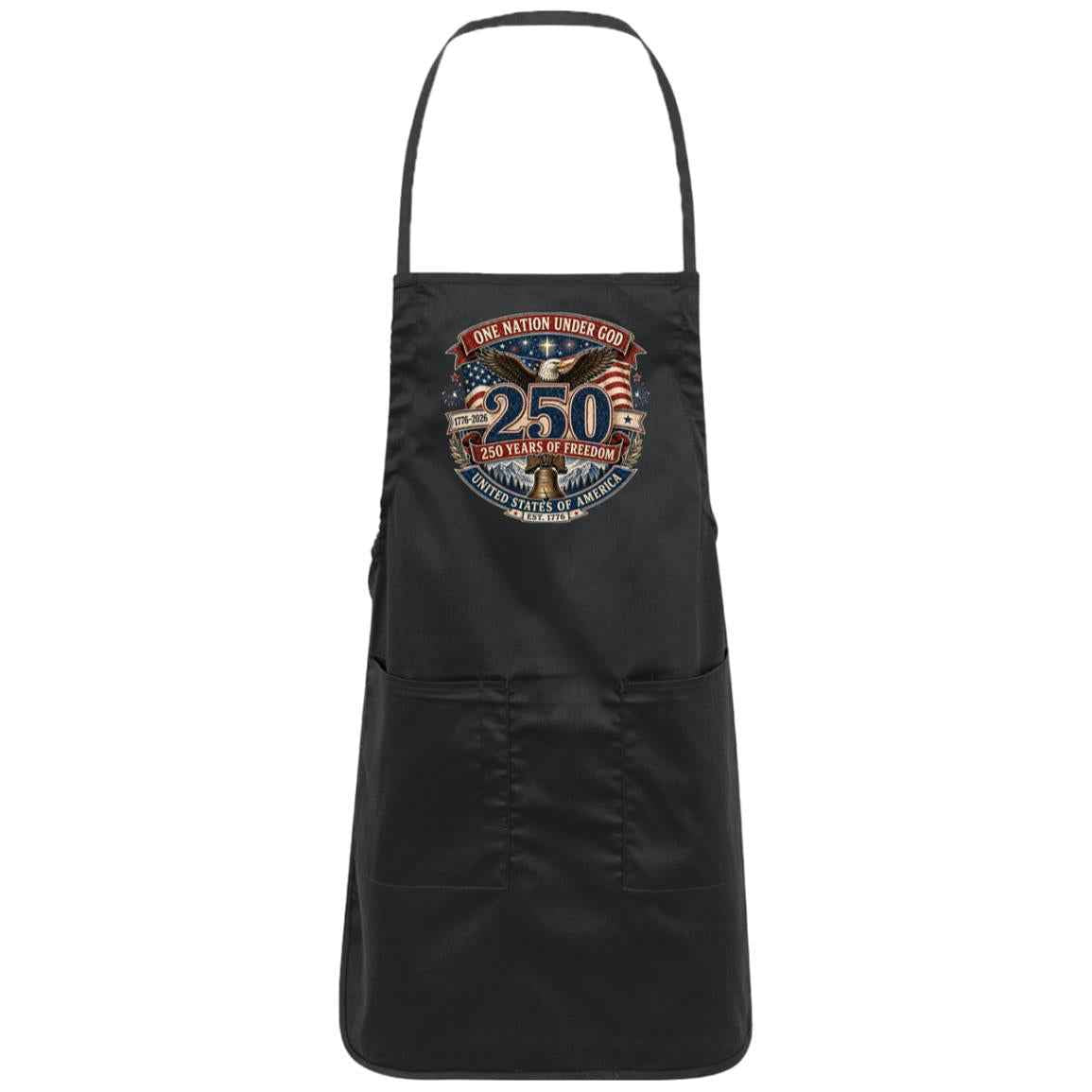 Full-Length Apron One Nation Under God — 250 Years of Freedom - Bell