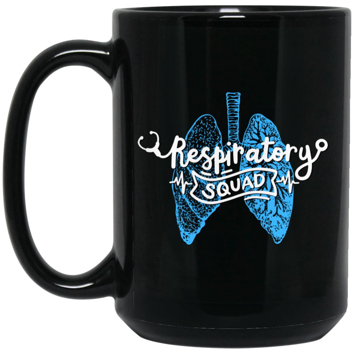 Respiratory Squad 15 oz. Black Mug - Mercantile Mountain