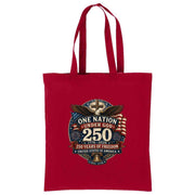 Cotton Tote One Nation Under God — 250 Years - Cross