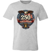 Unisex Jersey Vintage Color T-Shirt Patriotic 250 Years of Freedom - Bell
