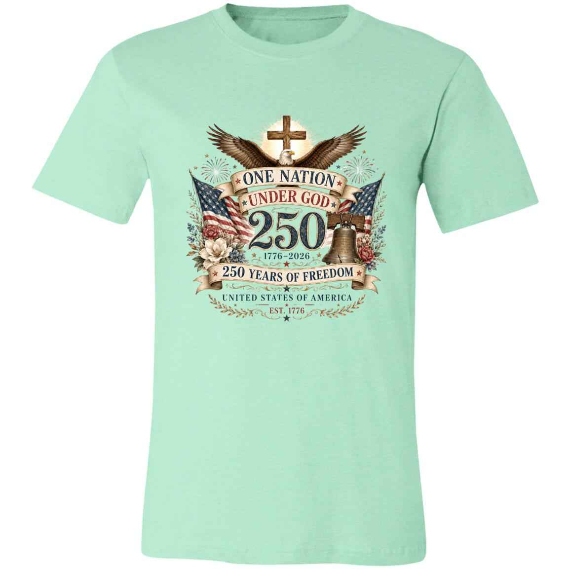 Ladies Vintage T-Shirt One Nation Under God