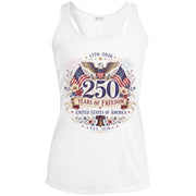 Ladies Performance Racerback Tank 250 Years of Freedom