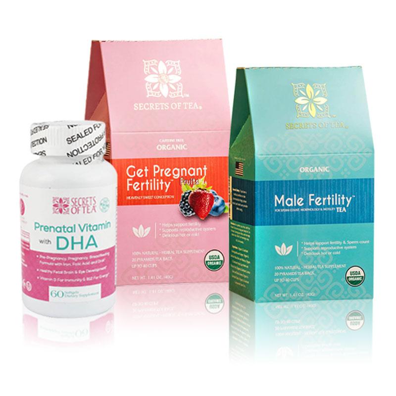 Conception Bundle with Prenatal Daily Vitamins (him/her) - Mercantile Mountain
