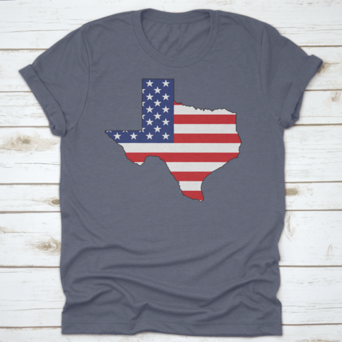 American Flag Within The Texas State Shape Map State Word Cloud - Mercantile Mountain