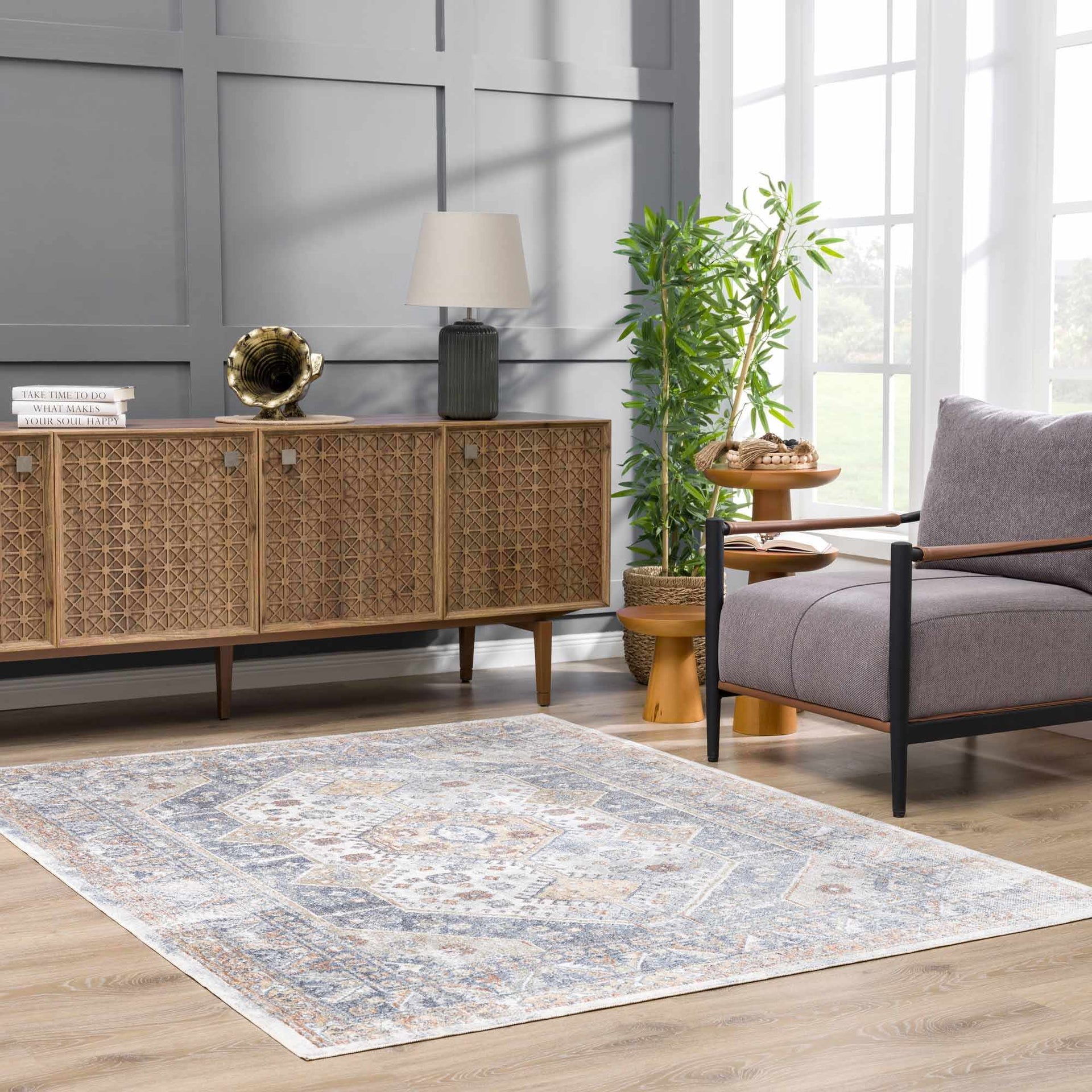 Afya Washable Area Rug - Mercantile Mountain