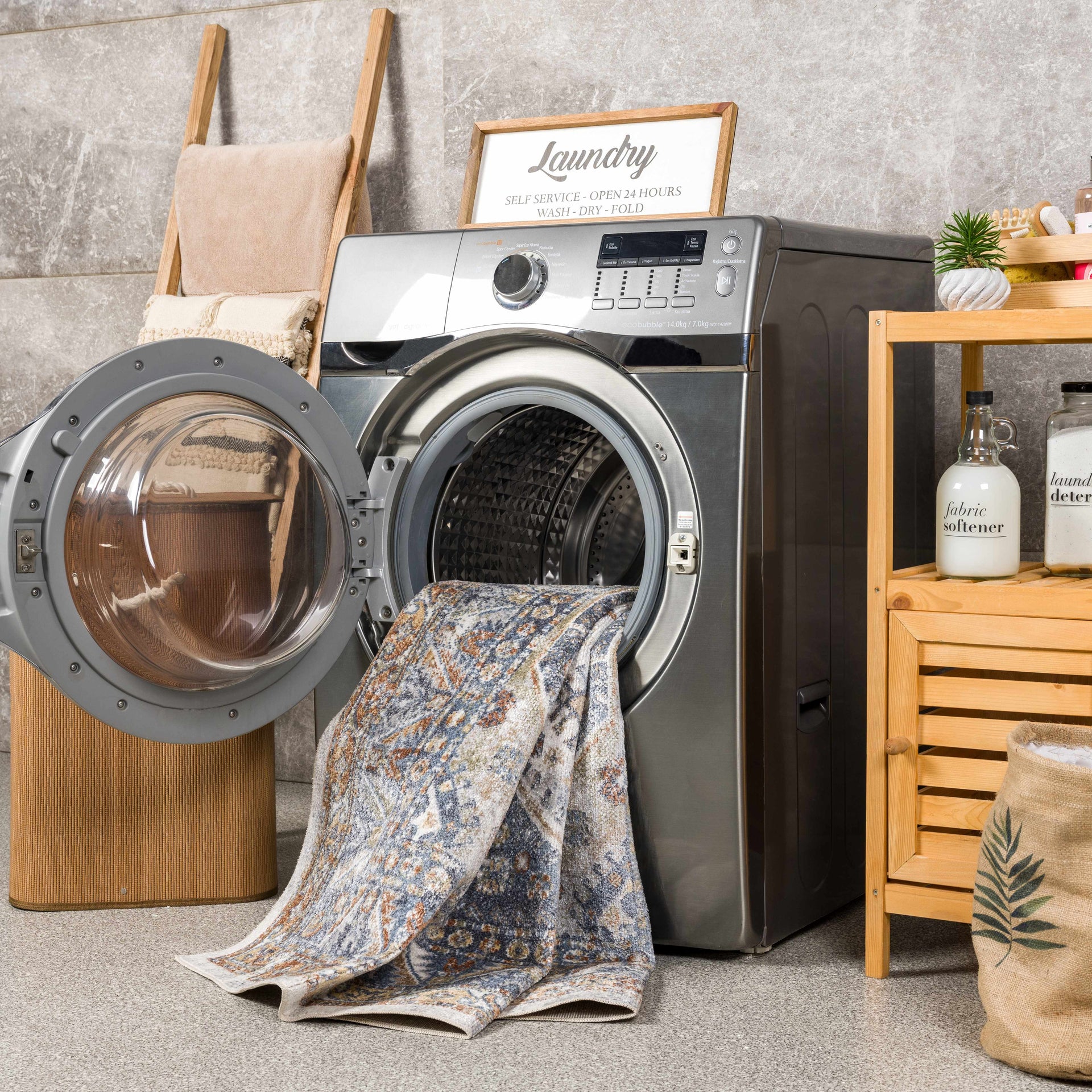 Afya Washable Area Rug - Mercantile Mountain