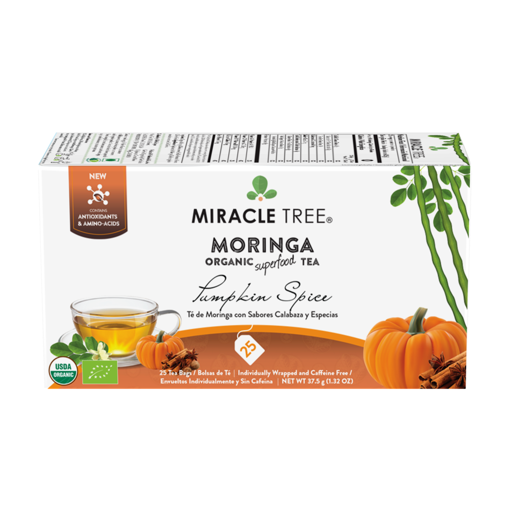 Miracle Tree's Organic Moringa Tea, Pumpkin Spice - Mercantile Mountain