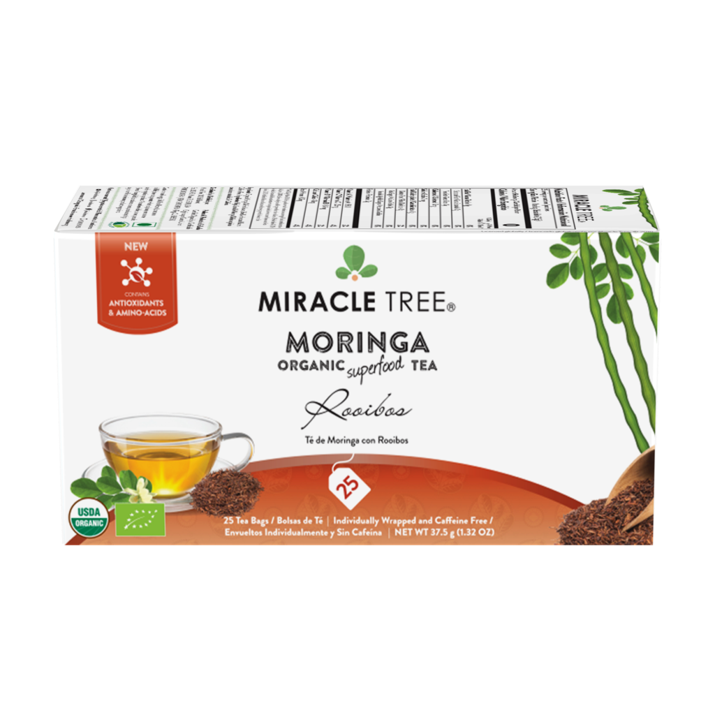 Miracle Tree's Organic Moringa Tea, Rooibos - Mercantile Mountain