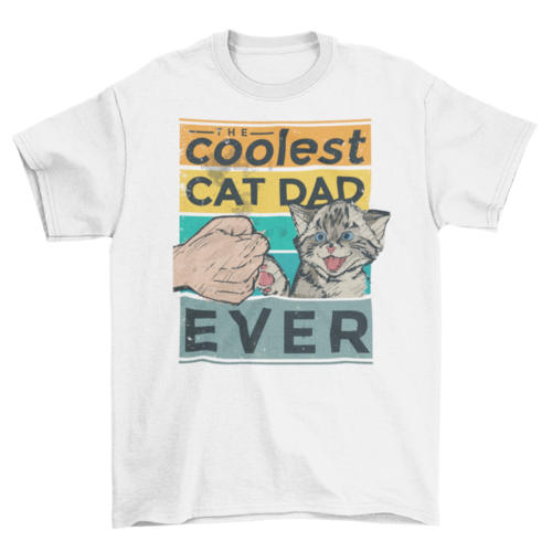 Coolest cat dad t-shirt - Mercantile Mountain
