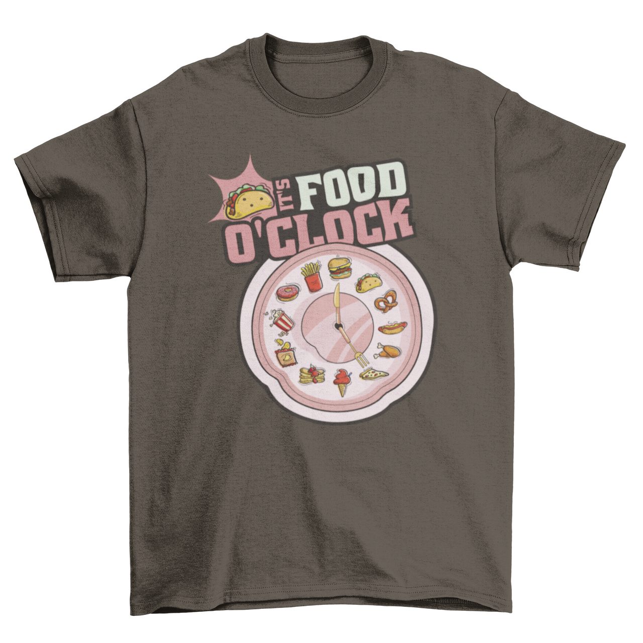 Funny Food O'clock t-shirt - Mercantile Mountain