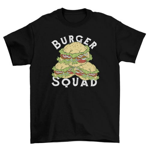 Hamburger pyramid food t-shirt - Mercantile Mountain