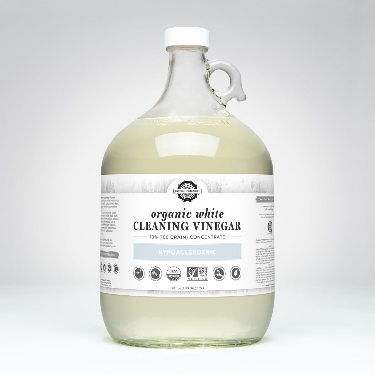 Organic White Cleaning Vinegar Concentrate | 10% (100 grain) - Mercantile Mountain