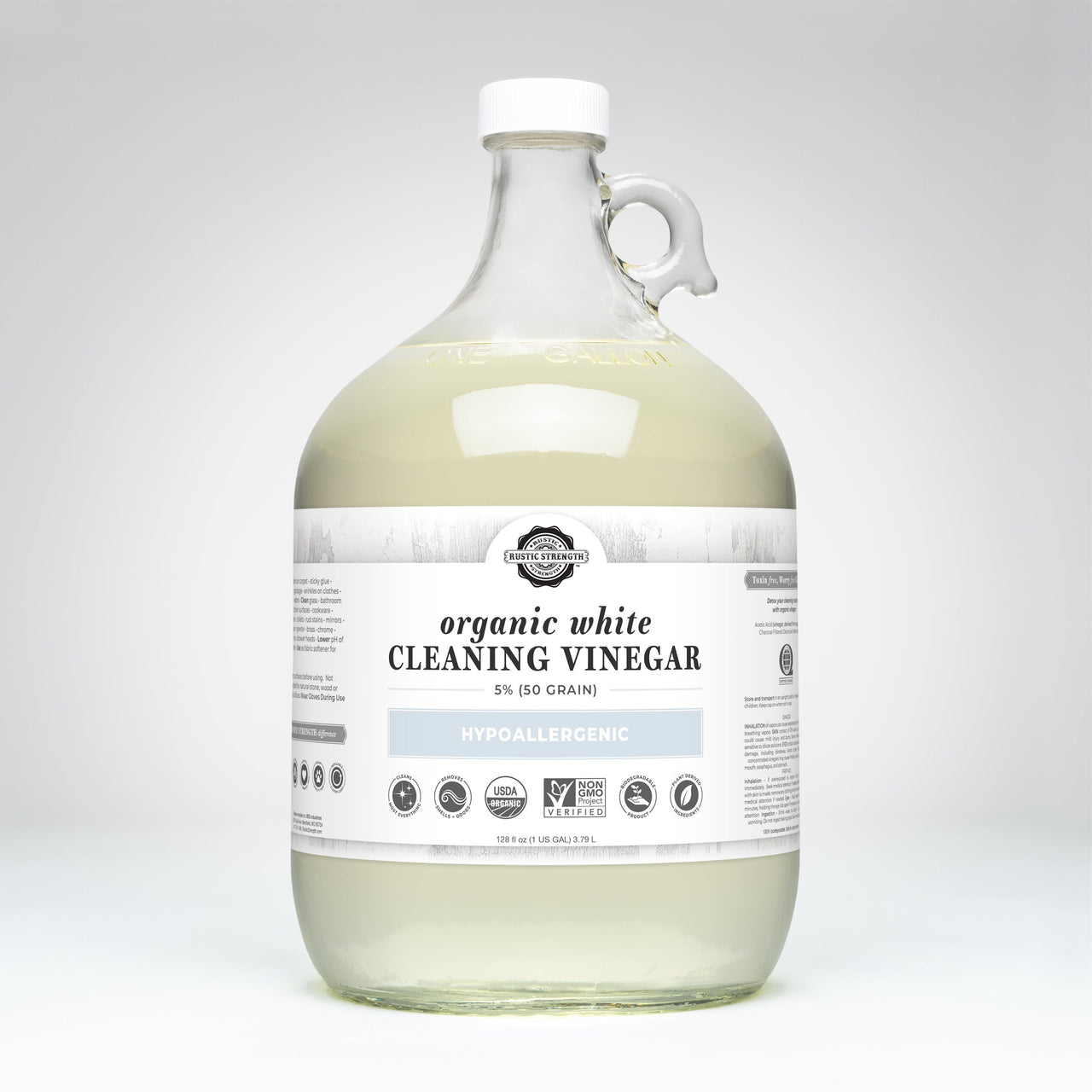 Organic White Cleaning Vinegar | 5% (50 grain) - Mercantile Mountain