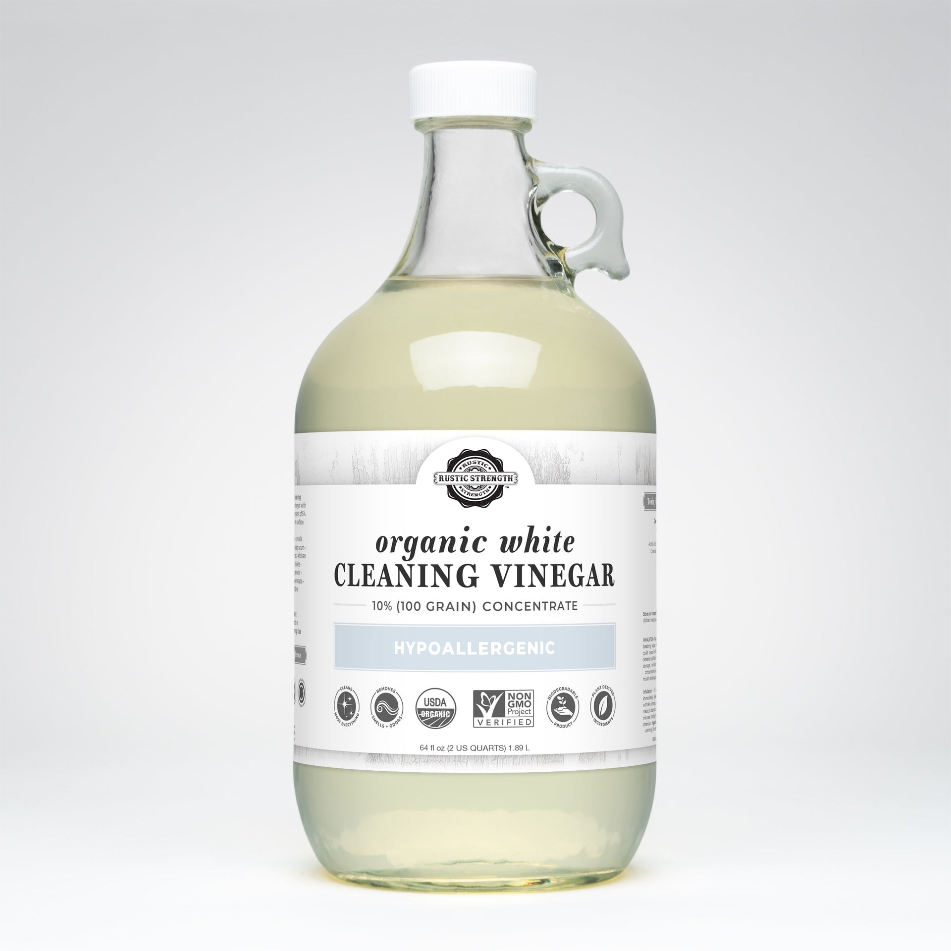 Organic White Cleaning Vinegar Concentrate | 10% (100 grain) - Mercantile Mountain