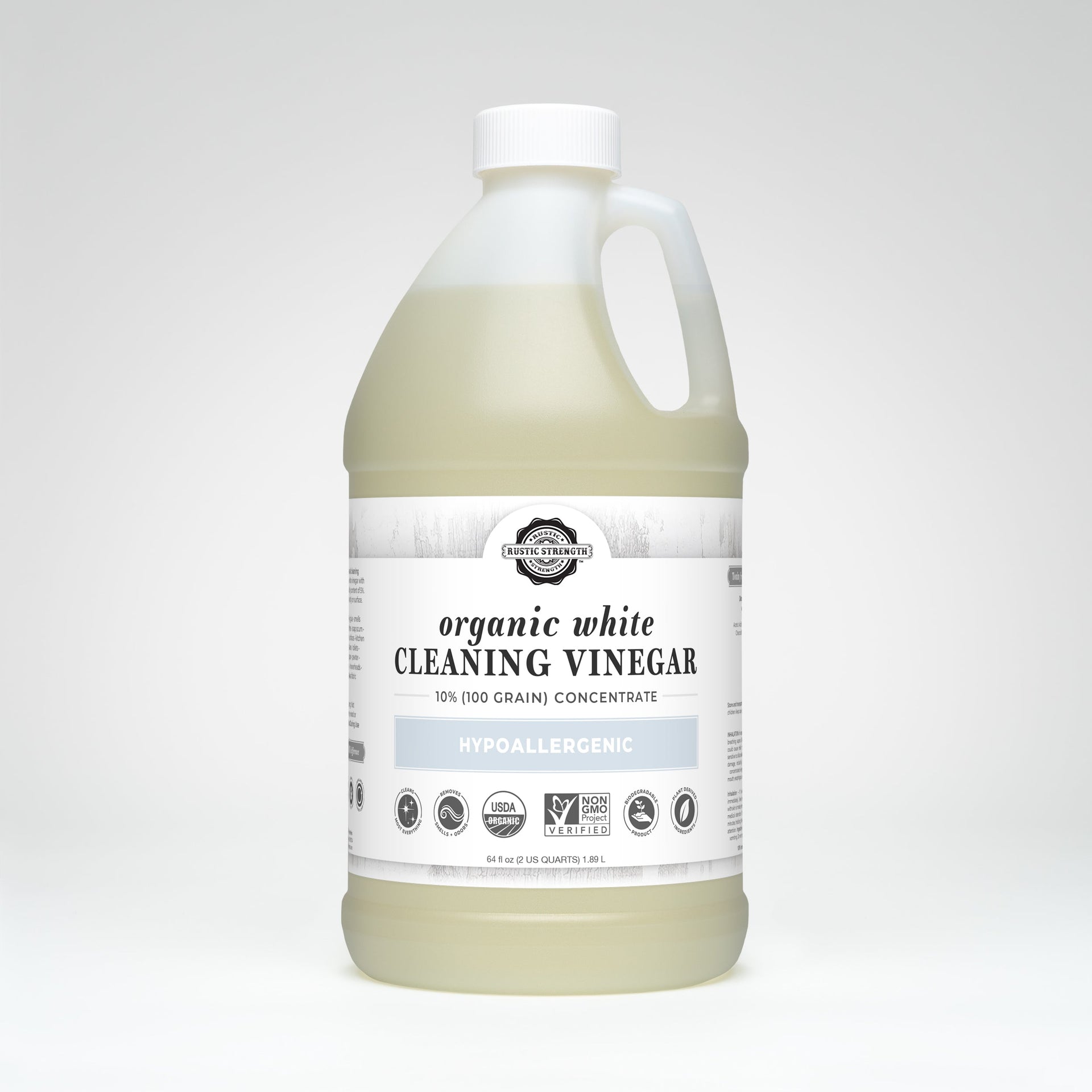 Organic White Cleaning Vinegar Concentrate | 10% (100 grain) - Mercantile Mountain