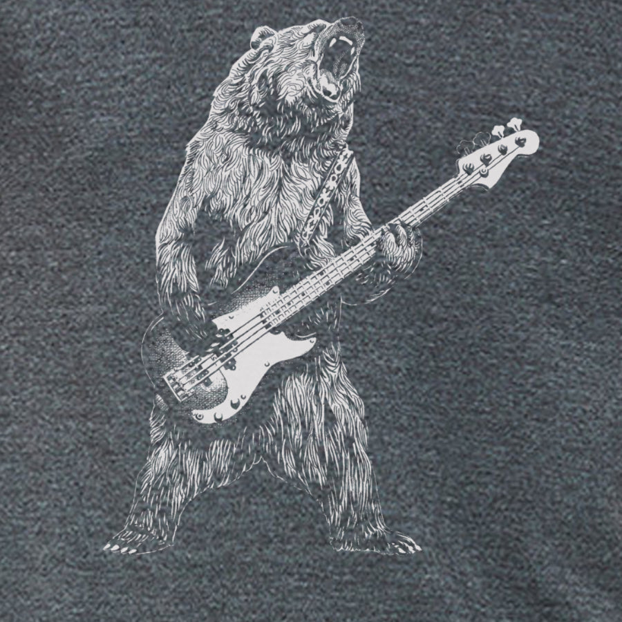 Bear Playing Bass Guitar - Mercantile Mountain