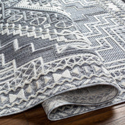 Alya Charcoal Textured Area Rug - Mercantile Mountain