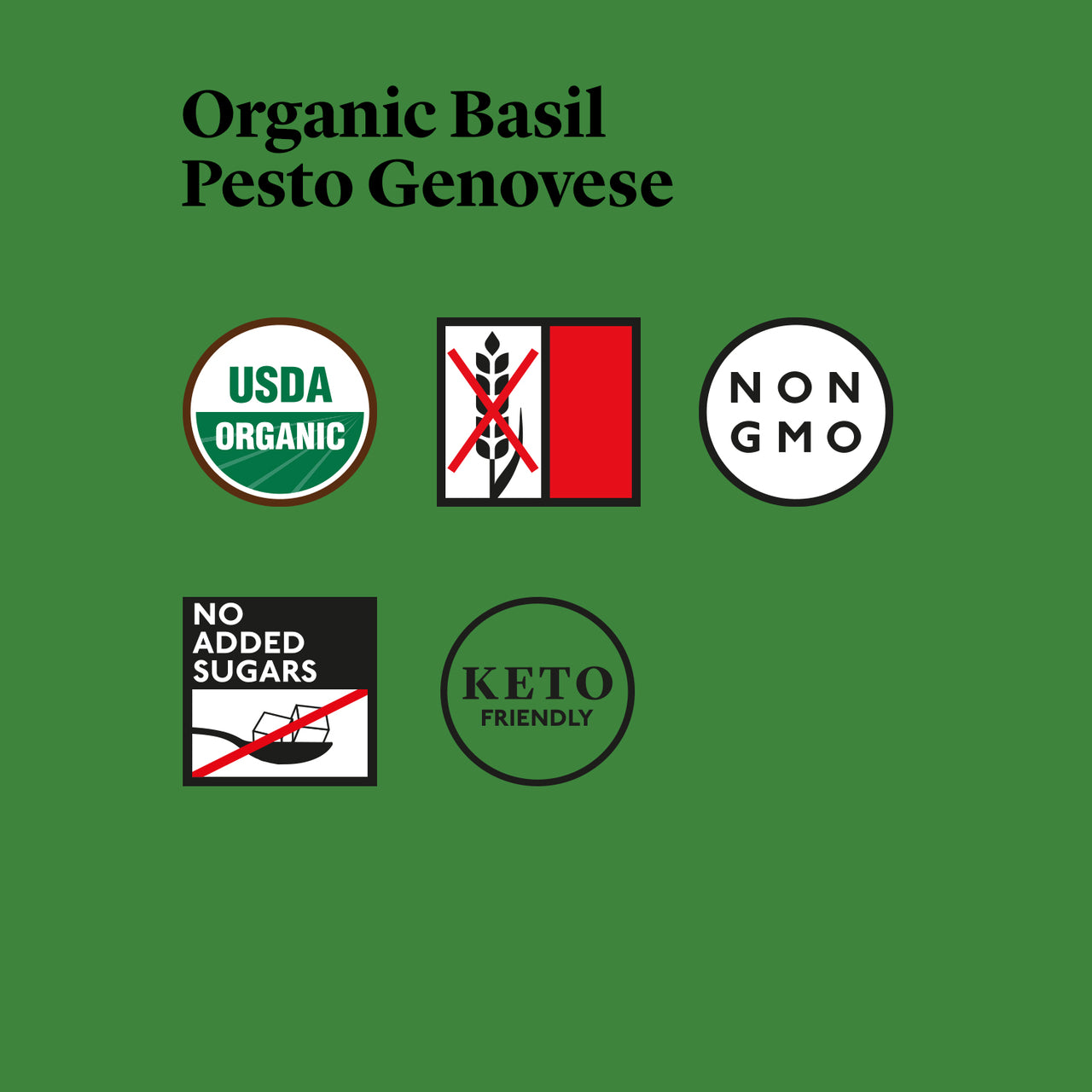 Delicious & Sons Organic Basil Pesto Genovese 6.70 oz. - Mercantile Mountain