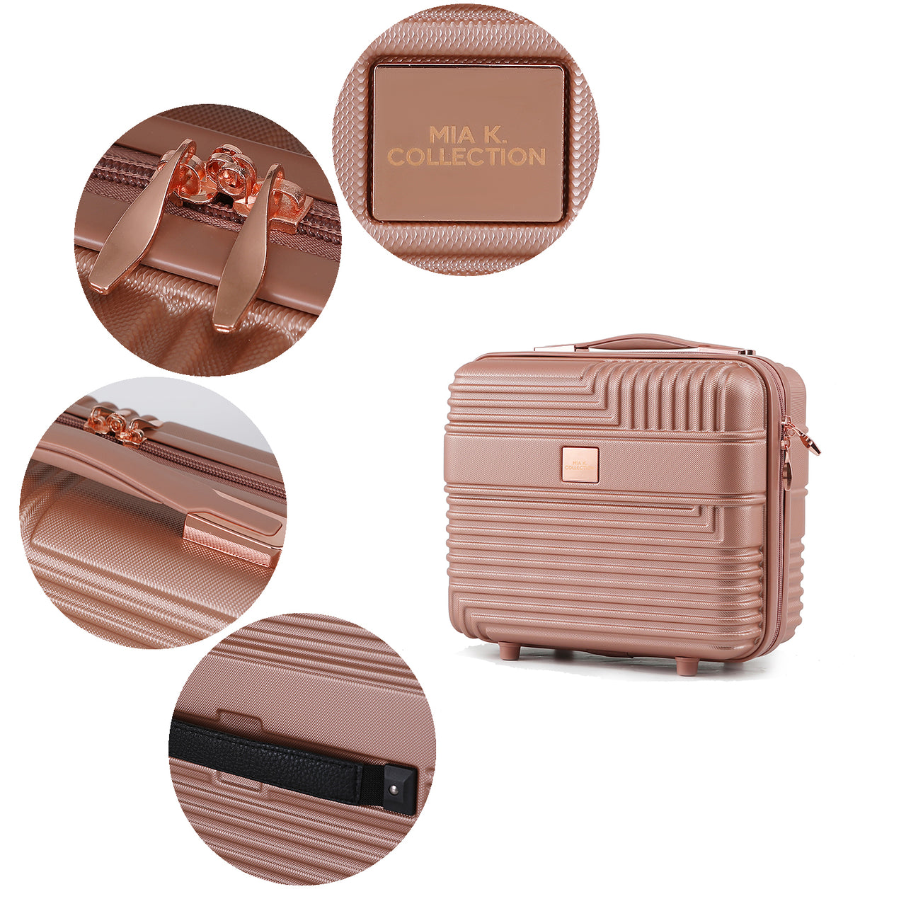 Mykonos Luggage Set with a Medium Carry-on and Small Cosmetic Case - Mercantile Mountain