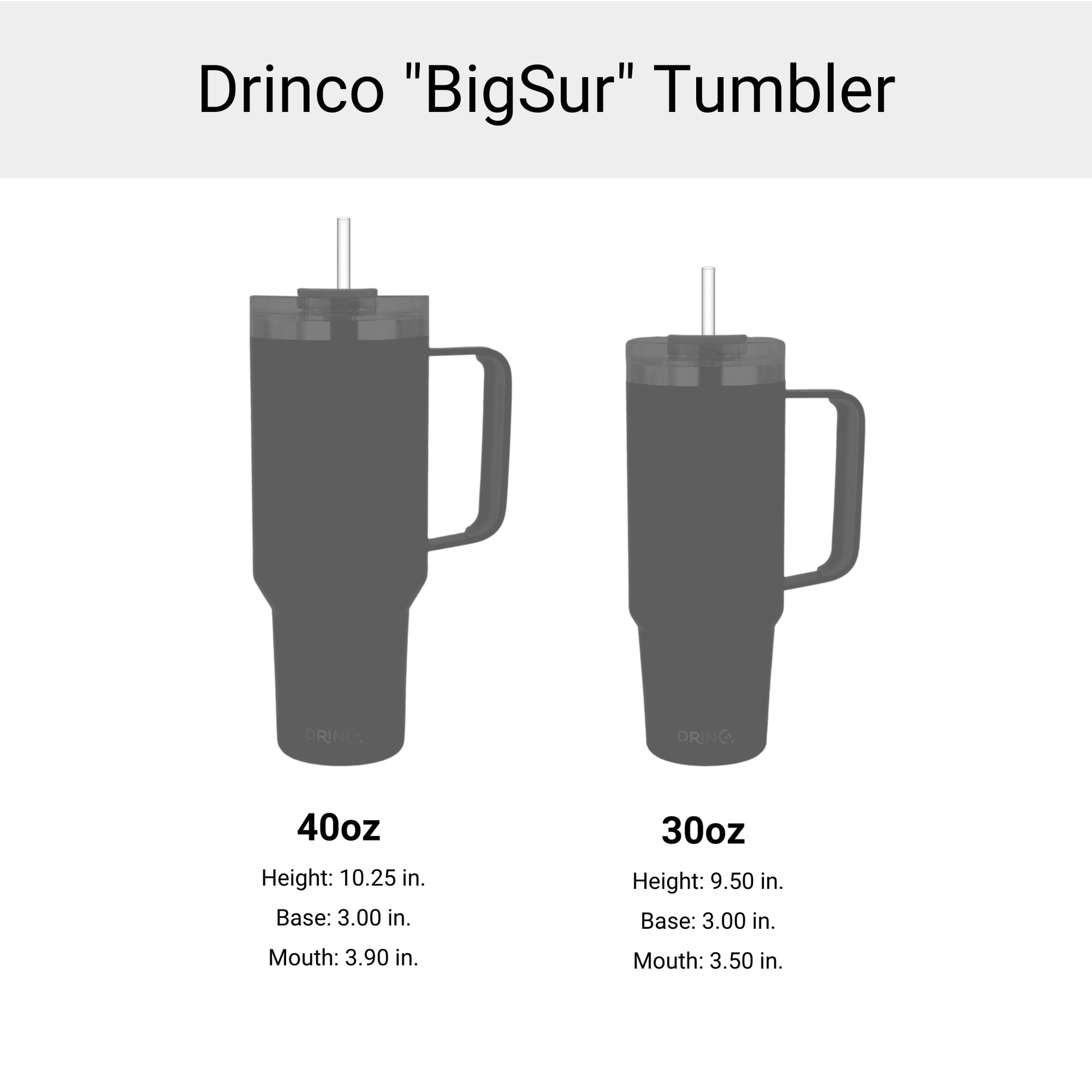 Drinco 40oz BugSur Tumbler with Handle (Kiwi) - Mercantile Mountain